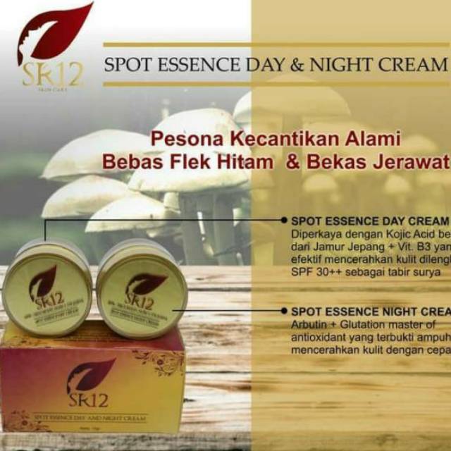 Spot essence day and night cream SR12 BPOM ORIGINAL