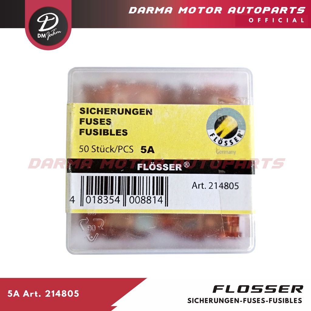 5A 214805 Sekring Sikring Fuse FLOSSER made in Germany