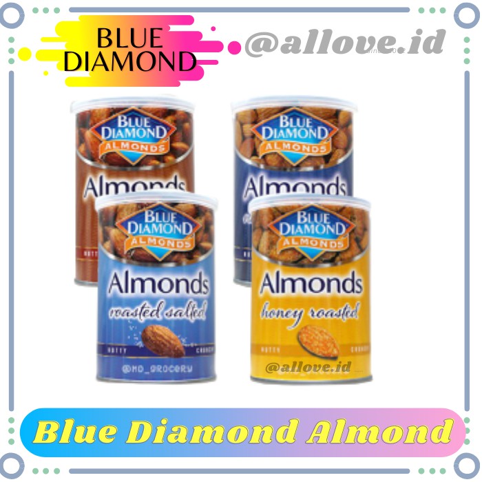 

Blue Diamond Almonds 130gr / Kacang Almond Panggang Kemasan Kaleng