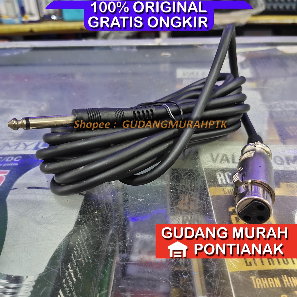 Kabel Mic Jadi Siap Pakai Fo-rex Kualitas Bagus Lentur Tidak Mudah Putus atau Rusak