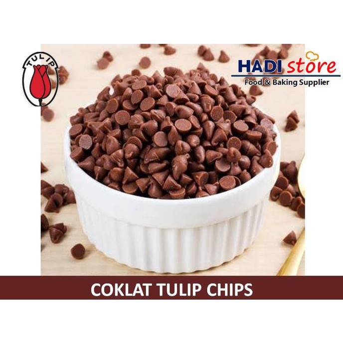 

Tulip Dark Choco Chip 1 Kg (Repack), Coklat Chip Premium New