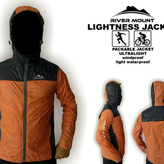 Jaket Running Hiking Sepeda Ultralight Rivermount