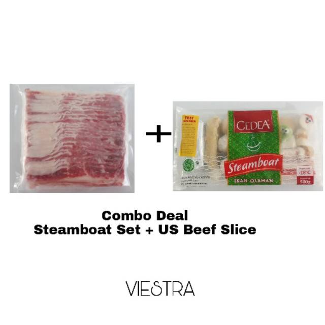 

Paket Cedea Steamboat Set 500gr dan US Beef Slice 500gr