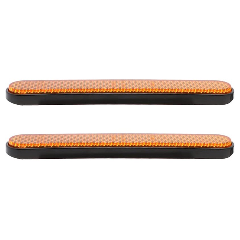 Motorcycle Front Fork Reflector Sticker Lower Legs Slider Safety Warning for Softail Sportster 883 1200 Yellow