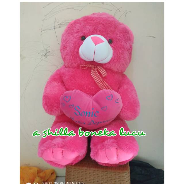 Boneka panda 1 meter gratis nama