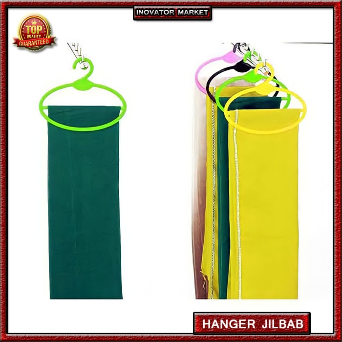 Gantungan Hanger Jilbab Cd Bra Oval Hanger plastik murah Warna Kuning Pink Hitam Merah Hijau Oren