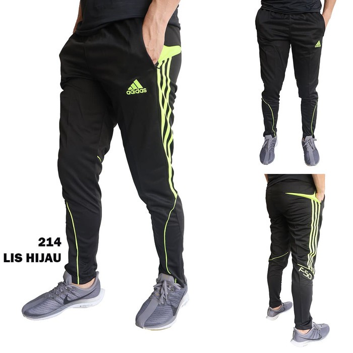 Murah CELANA LARI TRAINING FITNES OLAHRAGA COWOK PRIA ADIDAS 214 LIS HIJAU Keren
