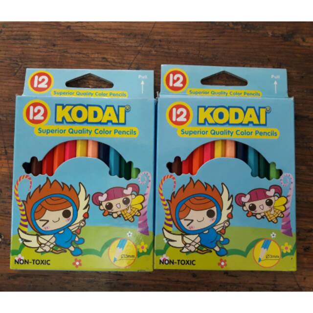 Pensil Warna Kodai Pendek 12 Warna