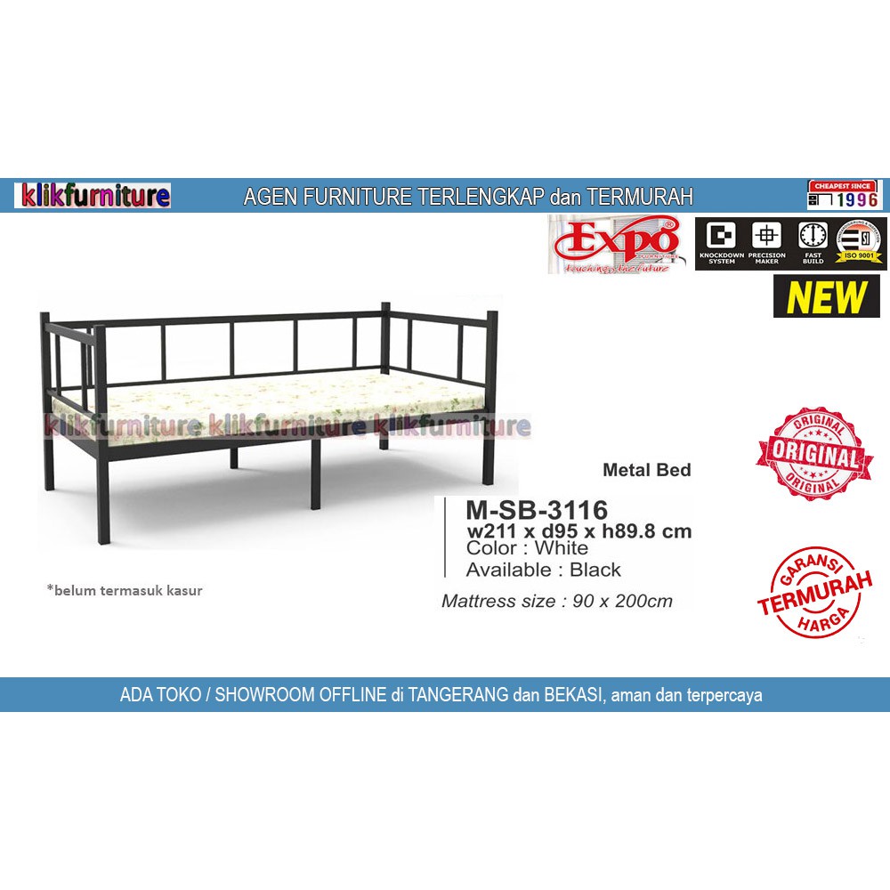 [promo] MSB 3116 EXPO Ranjang Besi Single 90cm