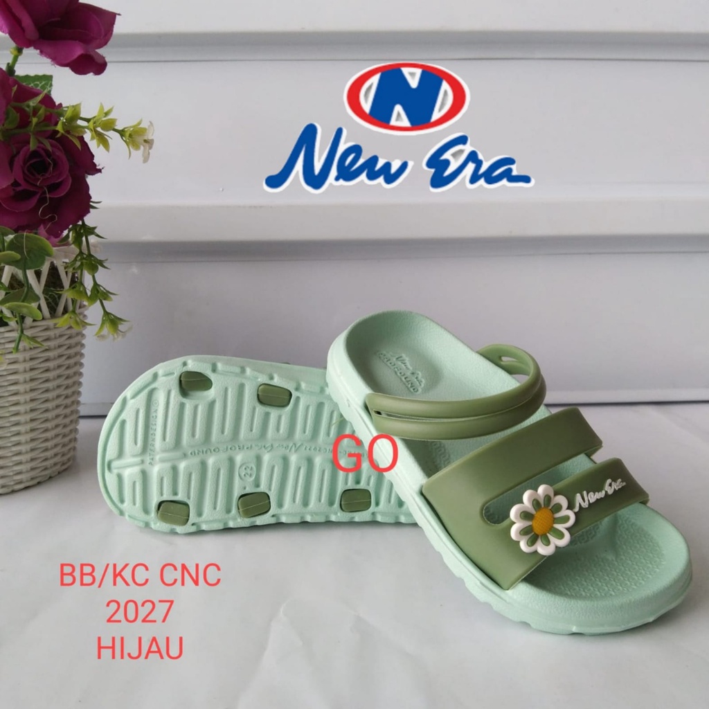 gos NEW ERA BB/KC 2027 Sandal Karet Anak Perempuan Tali Belakang