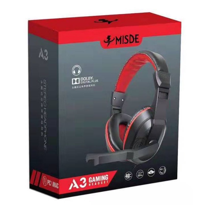 Headset Gaming LED+Microphone Noise Canceling Headset A3/A65 For Computer Laptop