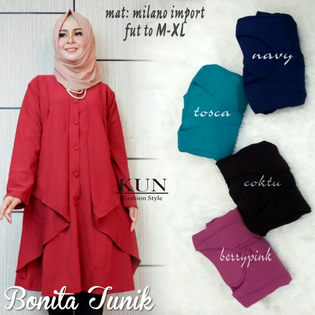 BONITA TUNIK MATT MILANO IMPORT BY KUN