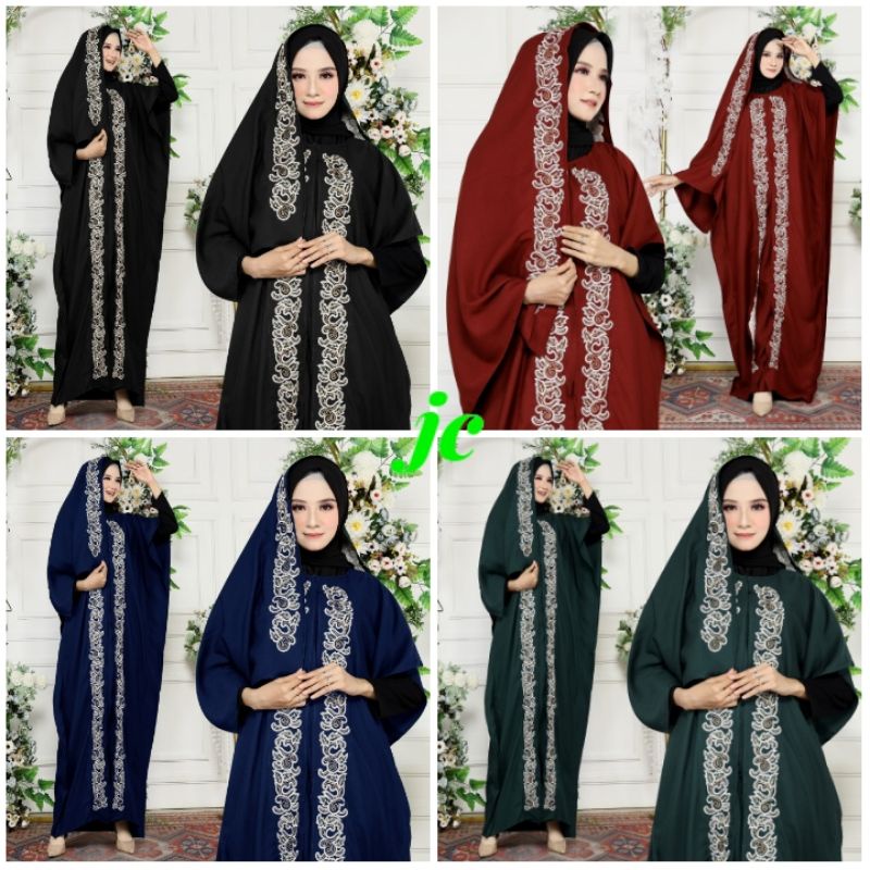 JCZR - Kaftan Hidayah / Gamis Wanita Muslim Terbaru / Gamis Lebaran Mewah Kekinian