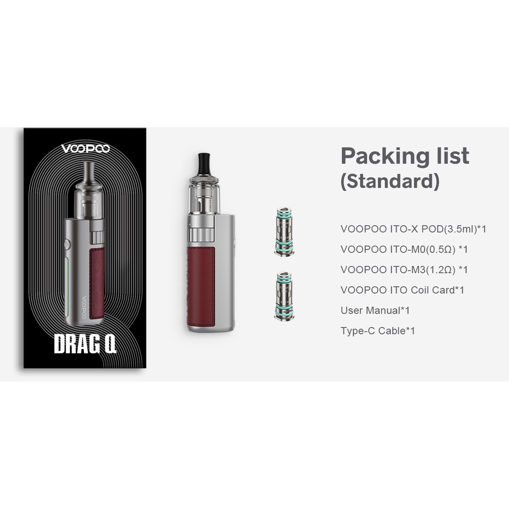 Drag Q POD Kit Authentic By Voopoo