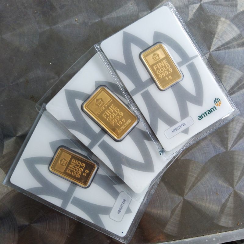 PAKET HEMAT EMAS LOGAM MULIA ANTAM CERTICARD 20 GRAM (10 GRAM + 5 GRAM + 5 GRAM)