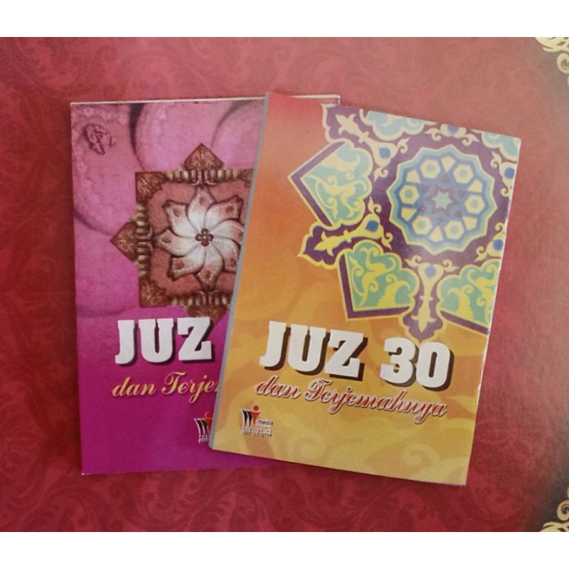Juz 30 ukuran kecil/saku + terjemah juz 30 buku saku