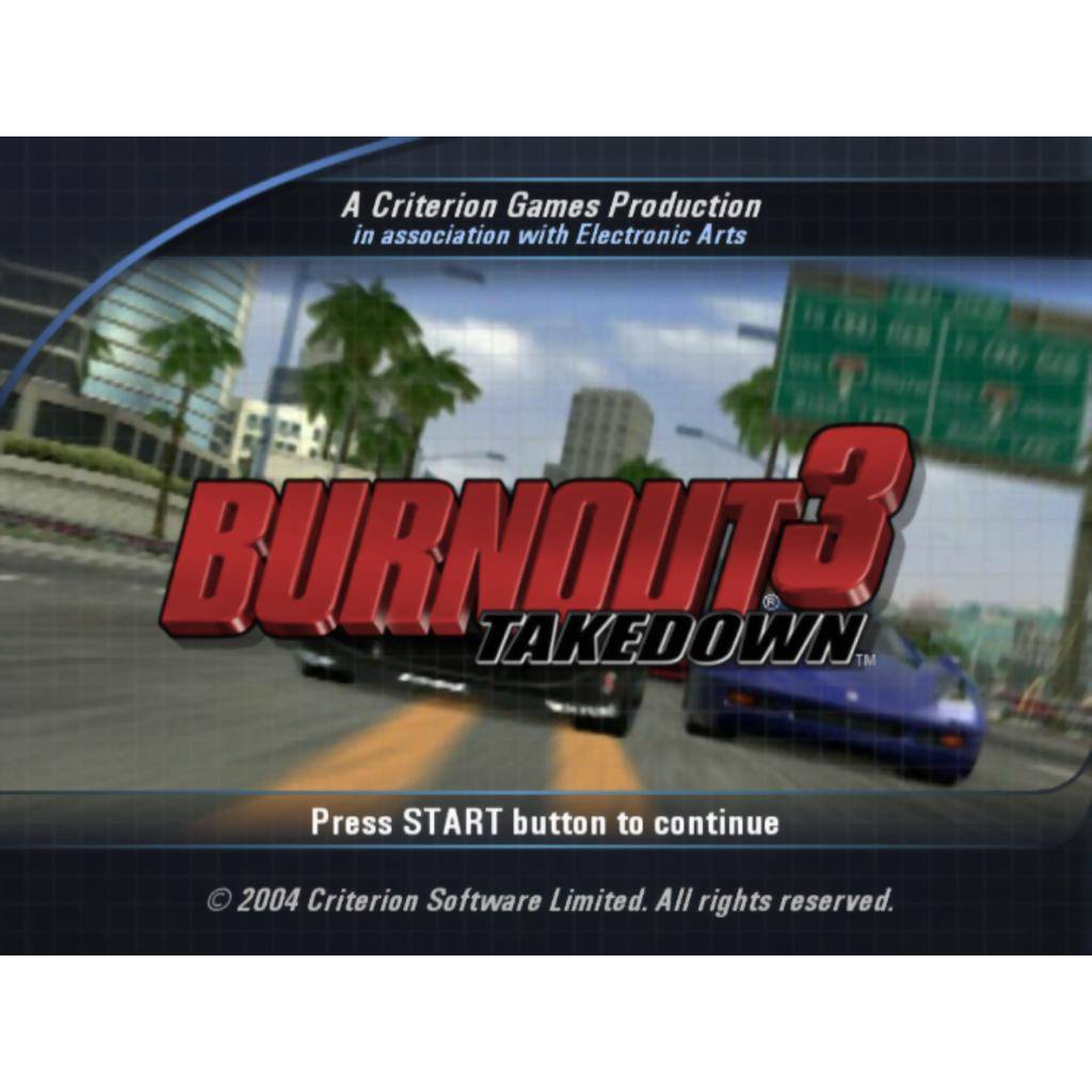 KASET PS 2 BURNOUT 3 TAKEDOWN