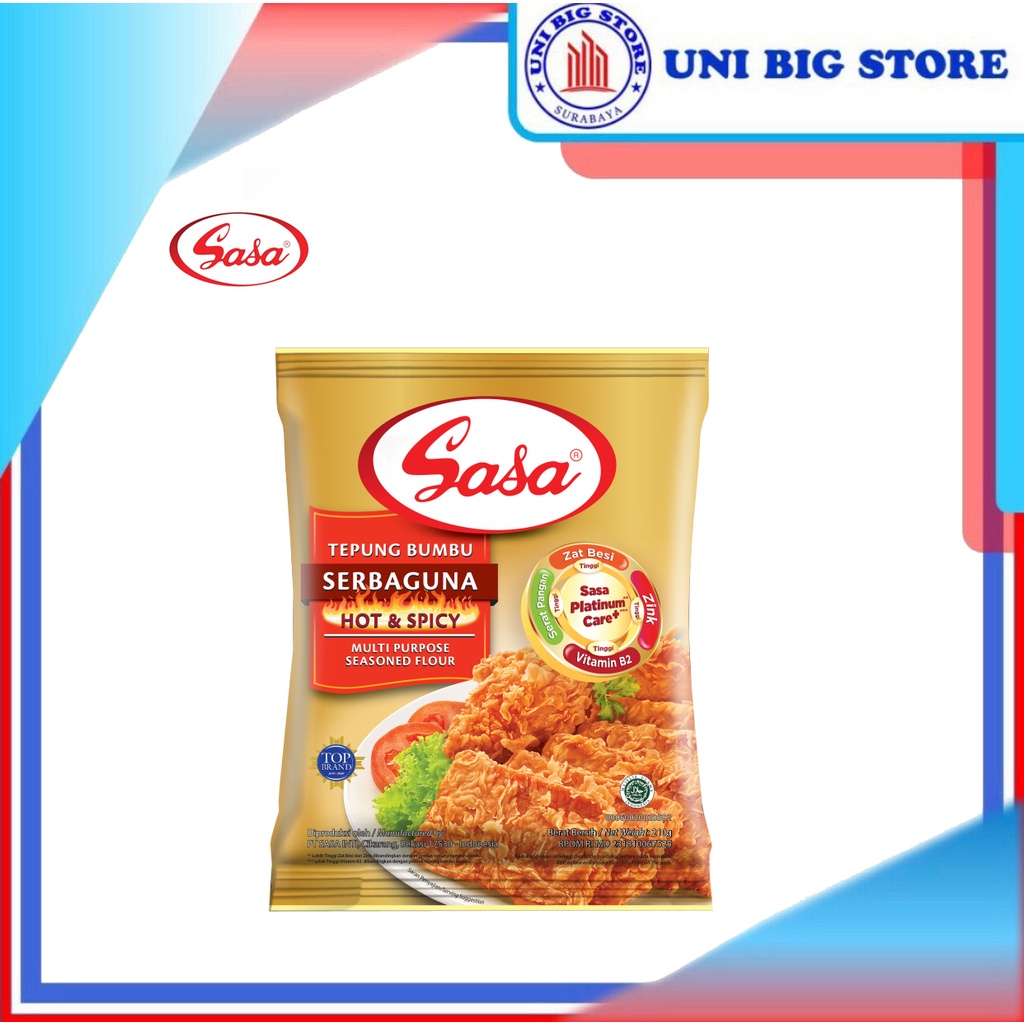 

SASA Tepung Bumbu Serbaguna HOT SPICY 210 gr Multi Purpose Seasoned Flour
