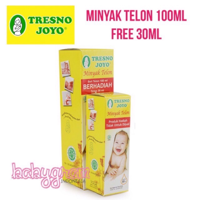 Tresno Joyo Minyak Telon Bayi 100ml FREE 30ml Herbal plus Citronella Lavender Orange 60ml Balsem JMK Kayu Putih Balsem Balsam