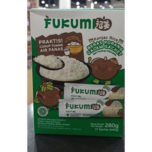 

Fukumi Beras Porang kotak 280g