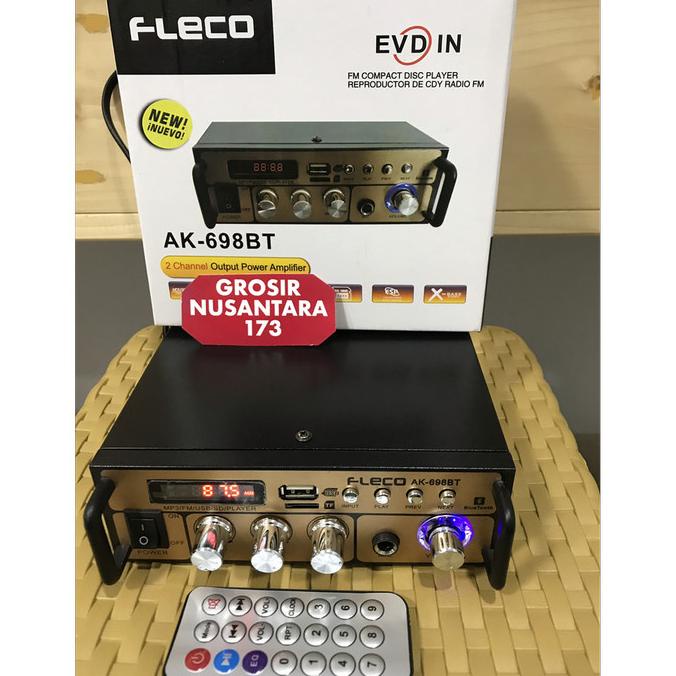 AMPLIFIER MINI KARAOKE FLECO BLUETOOTH AK-698BT STEREO / Amplifier FLE .
