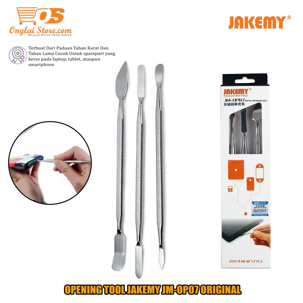 Jual Opening Tool Jakemy JM-OP07 - Metal Spudger Set Print Friendly ...