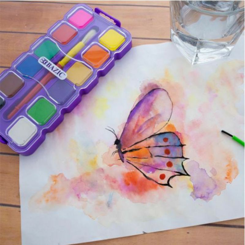 

BAZIC WATERCOLOR CAKE SET CAIR AIR PADAT SF6