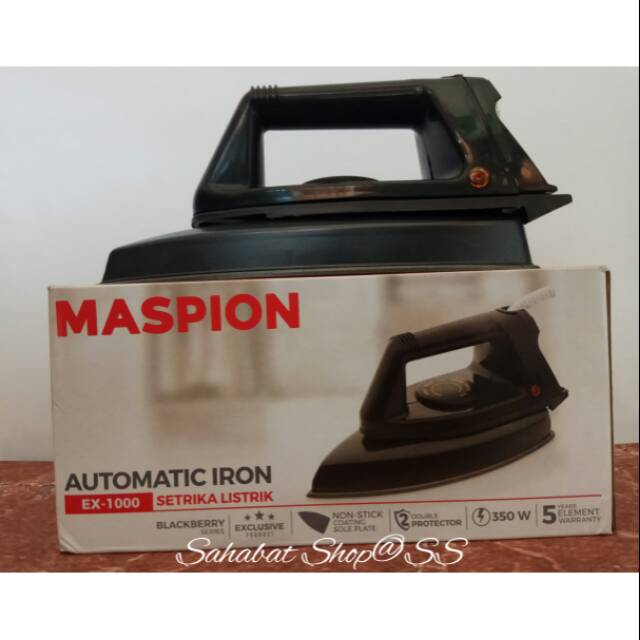 Setrika Listrik Gosokan Maspion Ex 1000 Iron Shopee Indonesia