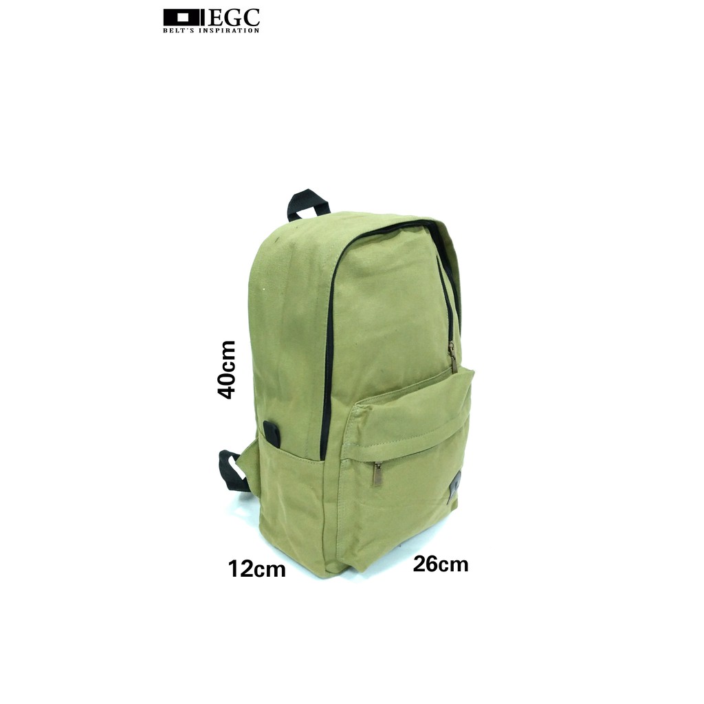 Tas Ransel Backpack Kanvas Pria Laki Cowo Cowok Unisex Travel Bag Tas Sekolah Punggung Ori - TAS-RANSEL-GA