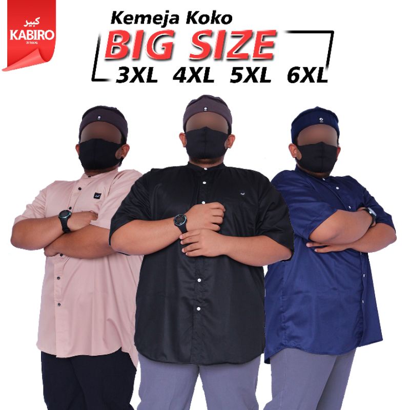 KEMKO KABIRO KEMEJA KOKO BIG SIZE KEMEJA KOKO PRIA BIG KEMEJA KOKO DEWASA BIG