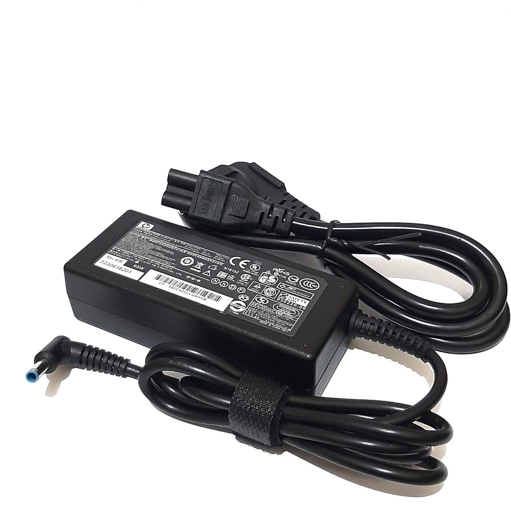 Adaptor Charger Laptop Hp14 Hp Envy Pavilion 14 15 19.5V 3.33A PIN BIRU Original