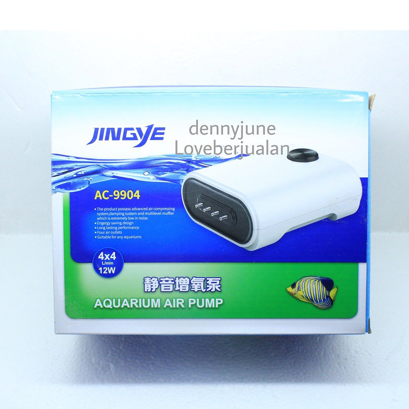 JINGYE / YANG AC-9904 Air Pump Aerator Pompa Udara 4 Lubang AC9904 AC 9904