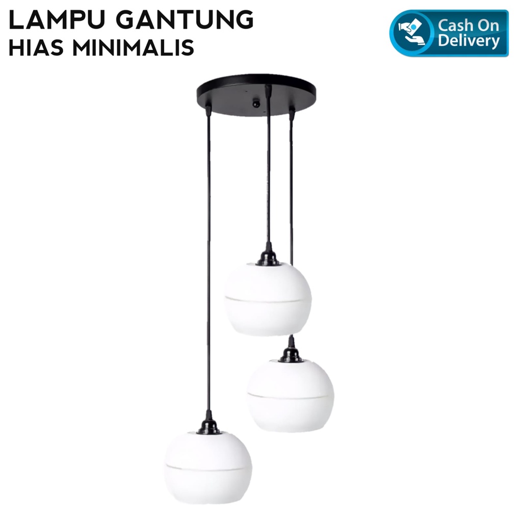 promo   lampu gantung minimalis 3 in 1 lampu gantung minimalis bulat lampu gantung cafe outdoor mini