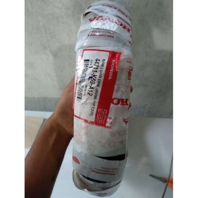 Ban tubles matic Honda UK.80/90.14..free pentil (standar depan all matic Honda)