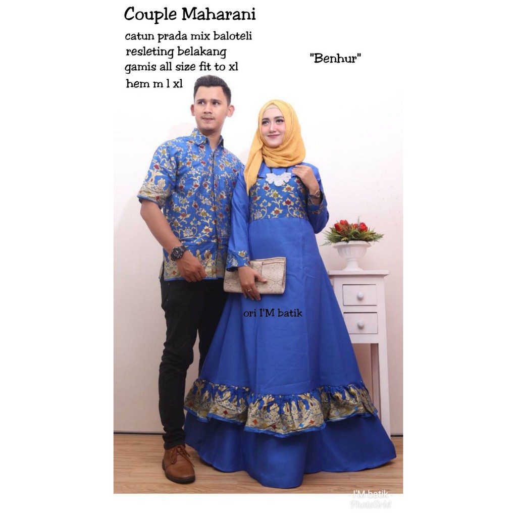 GROSIR BATIK GAMIS COUPLE MAHARANI