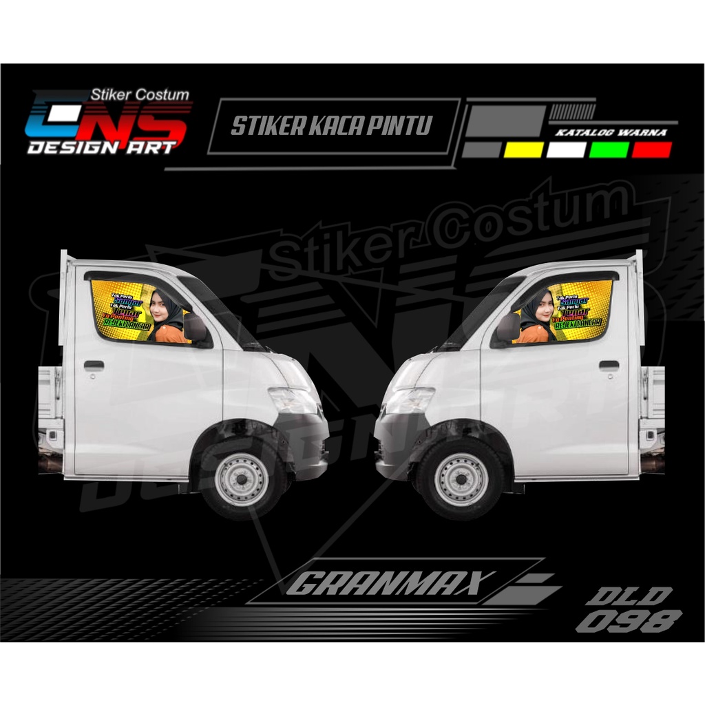 Stiker Kaca Pintu Depan One Way Daihatsu Granmax Pick Up Sticker Cewek Keren Sticker Print Variasi G