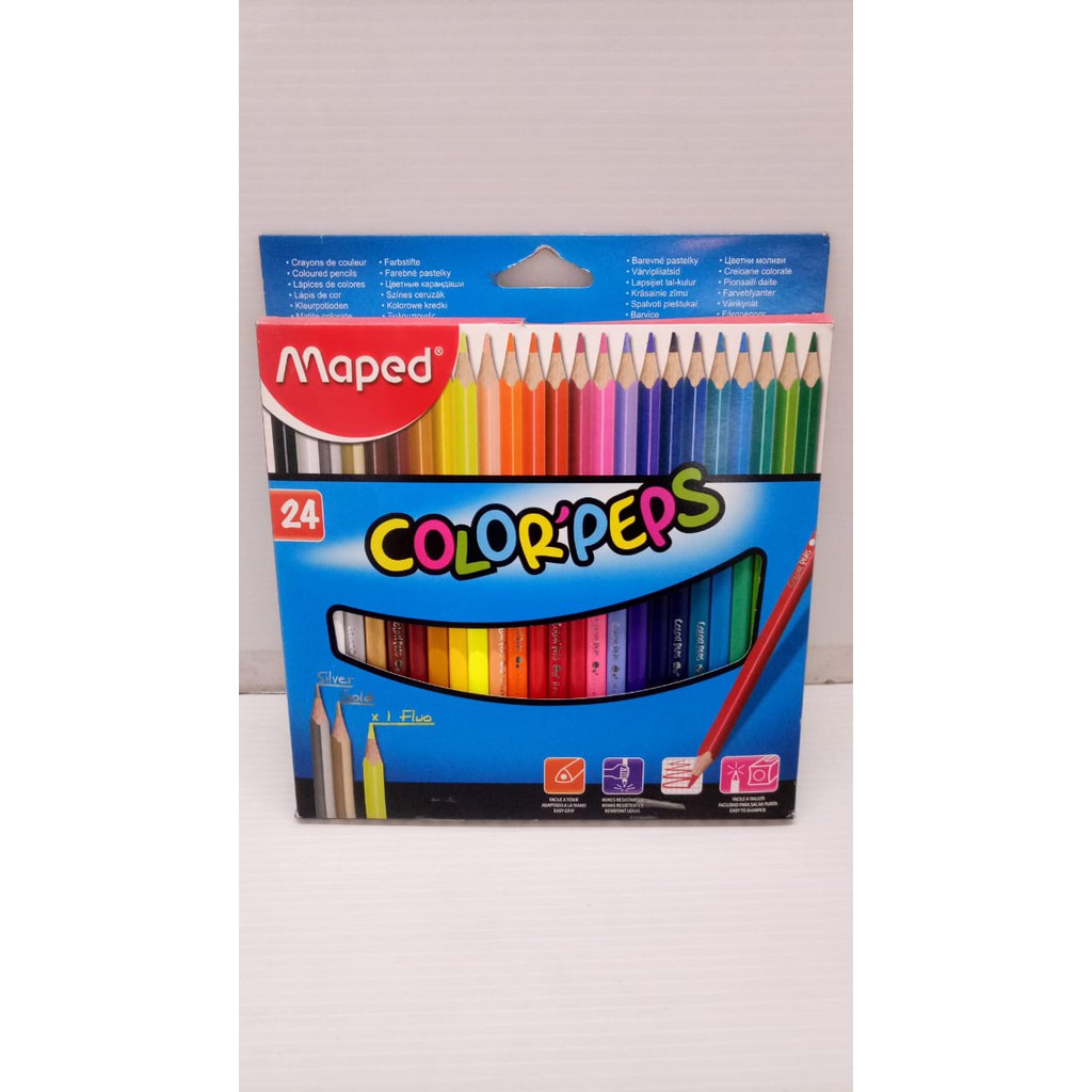 

Pensil Warna Maped Color'Peps 24 Warna | PENCIL WARNA MAPED 24 WARNA