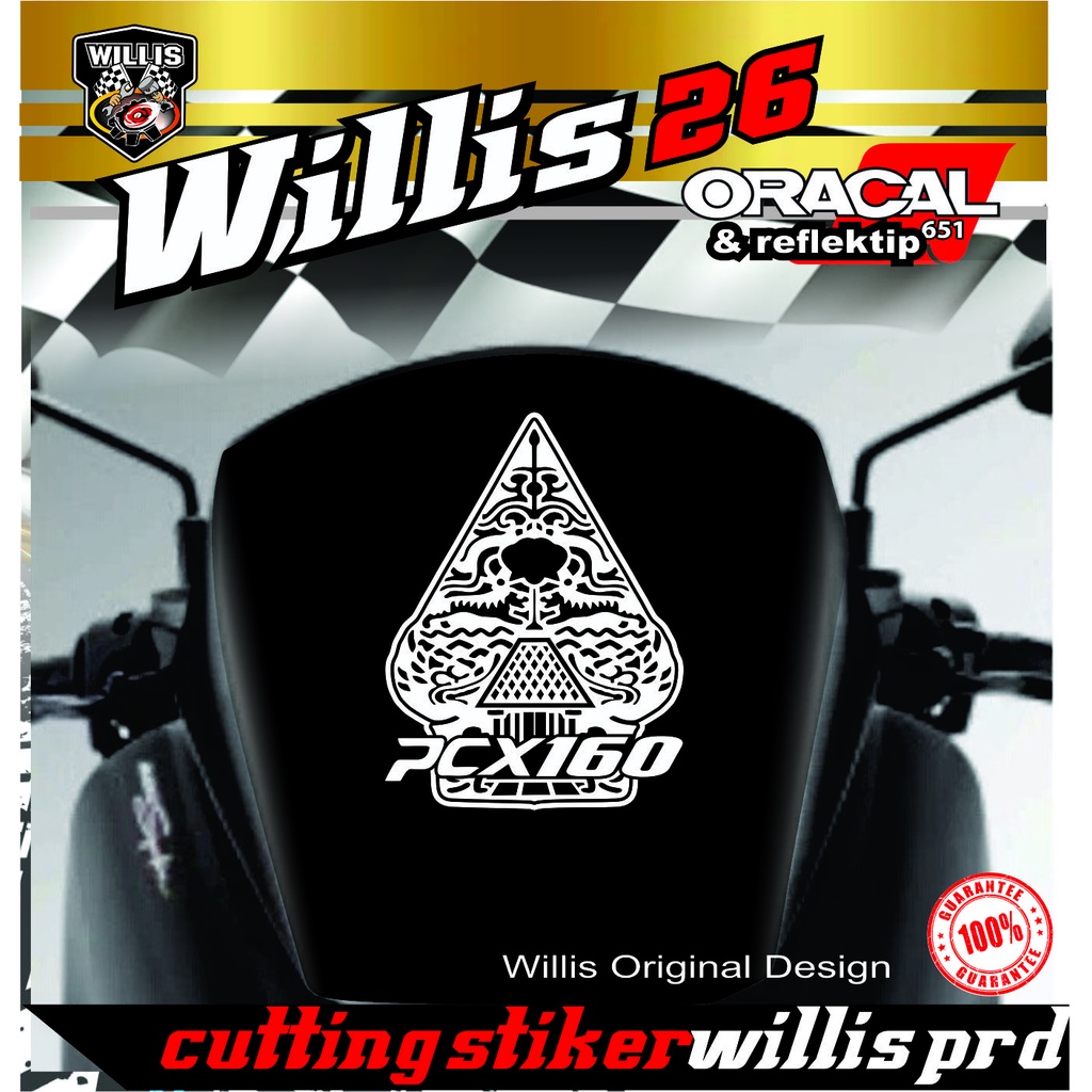 Sale Stiker Visor Windshield Motor PCX 160 STIKER GUNUNGAN WAYANG