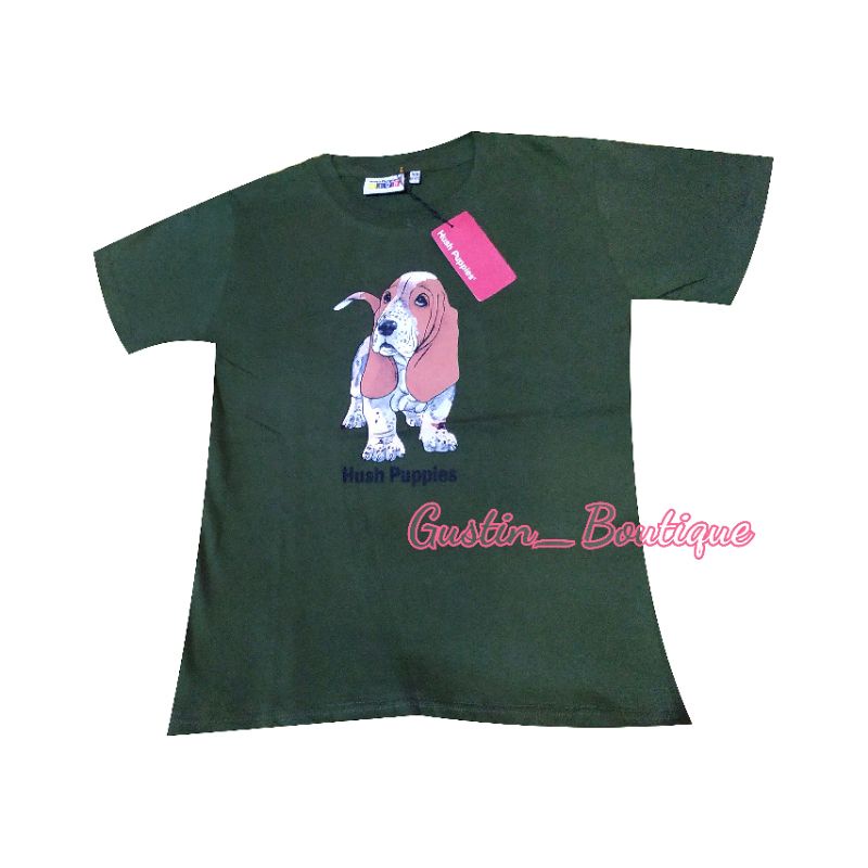 DIJAMIN ORIGINAL Hush Puppies Pakaian Anak T Shirt Kids Boys Dean-Tee in Green Kaos Anak Laki-laki