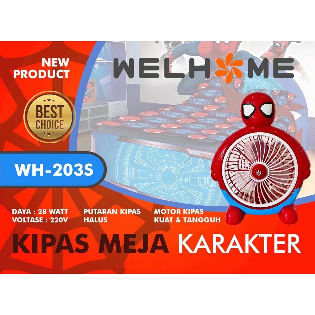 Kipas angin karakter kartun / kipas angin lucu 10 inch / 25cm