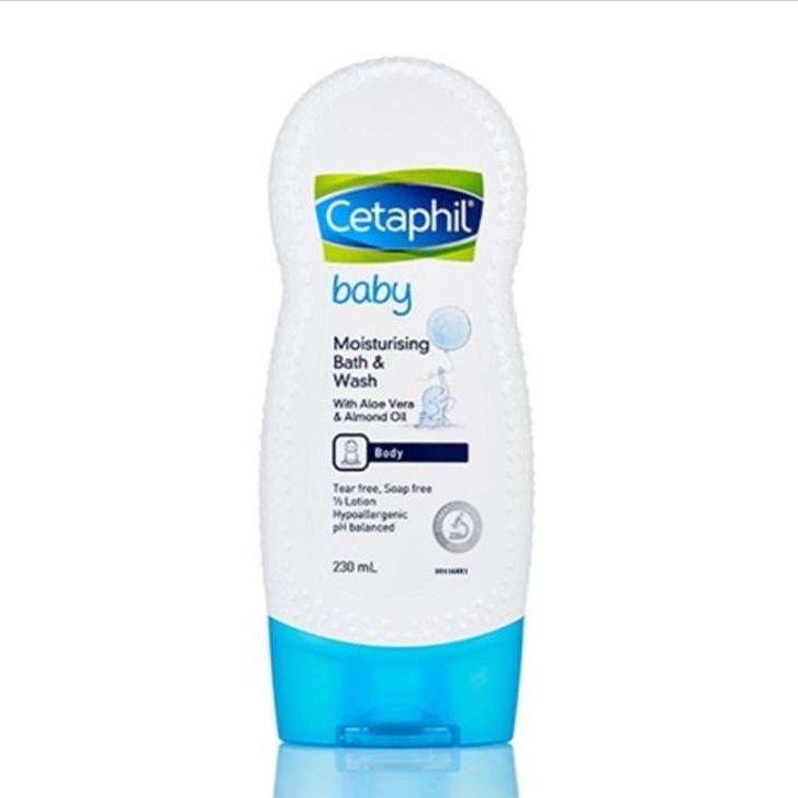 Cetaphil Baby Moisturising Bath and Wash - Baby Gentle Face &amp; Body Soap Wash With Aloe Vera &amp; Almond Oil