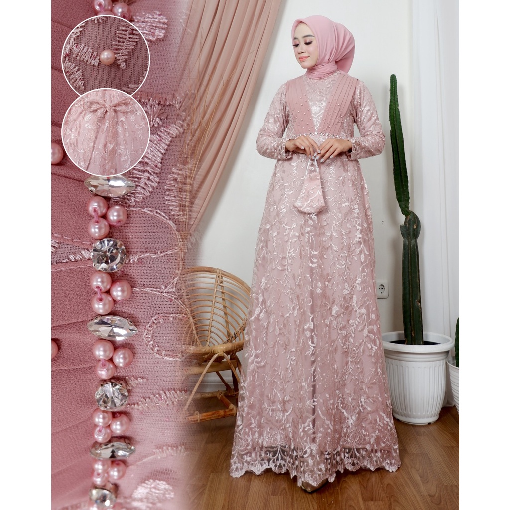 Jual Dress Kebaya Pesata Syaqila Dress By Sabana Kebaya Gamis Pesta