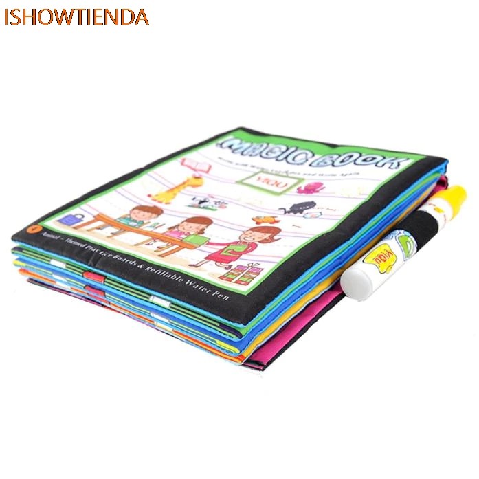 

+> Magic Water Drawing Book Coloring Book Doodle Magic Pen Animals Painting Gift Toy Kid Children