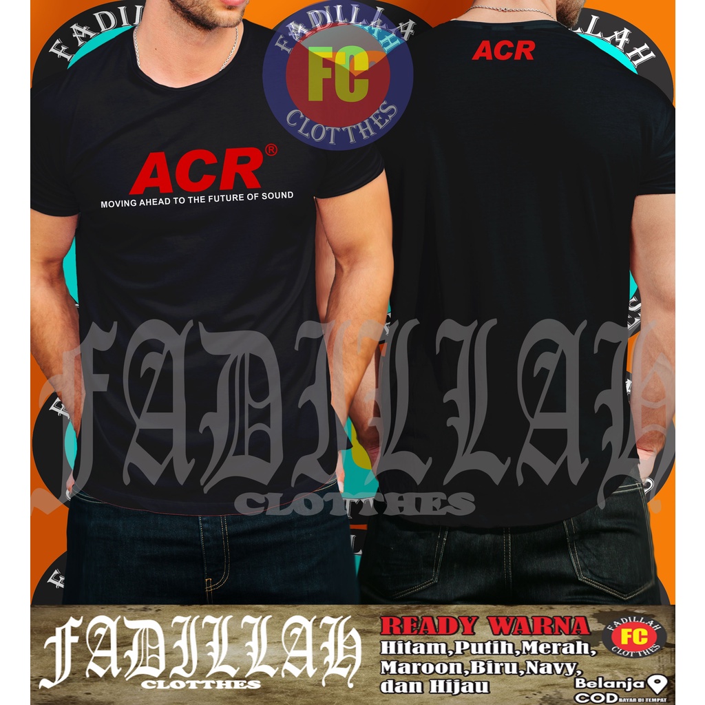 Kaos Audio ACR Logo Operator Sound System Baju Musik