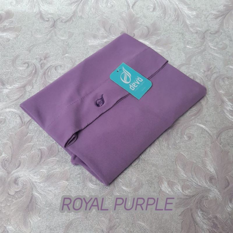 hijab instan bergo malay | jersey premium devo hijab-(Royal purple) (BM)