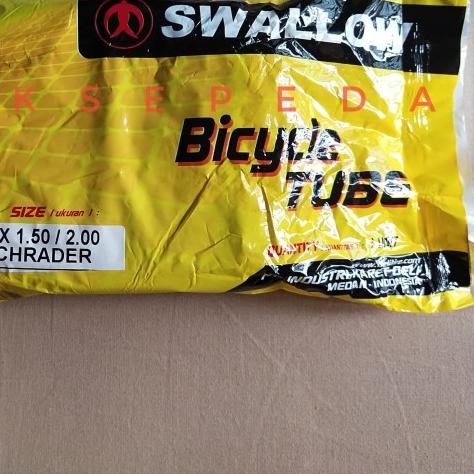 Ban Dalam 20 x 1.50 / 2.00 Sepeda Lipat Seli 20 x 150 175 195 200 - Swallow