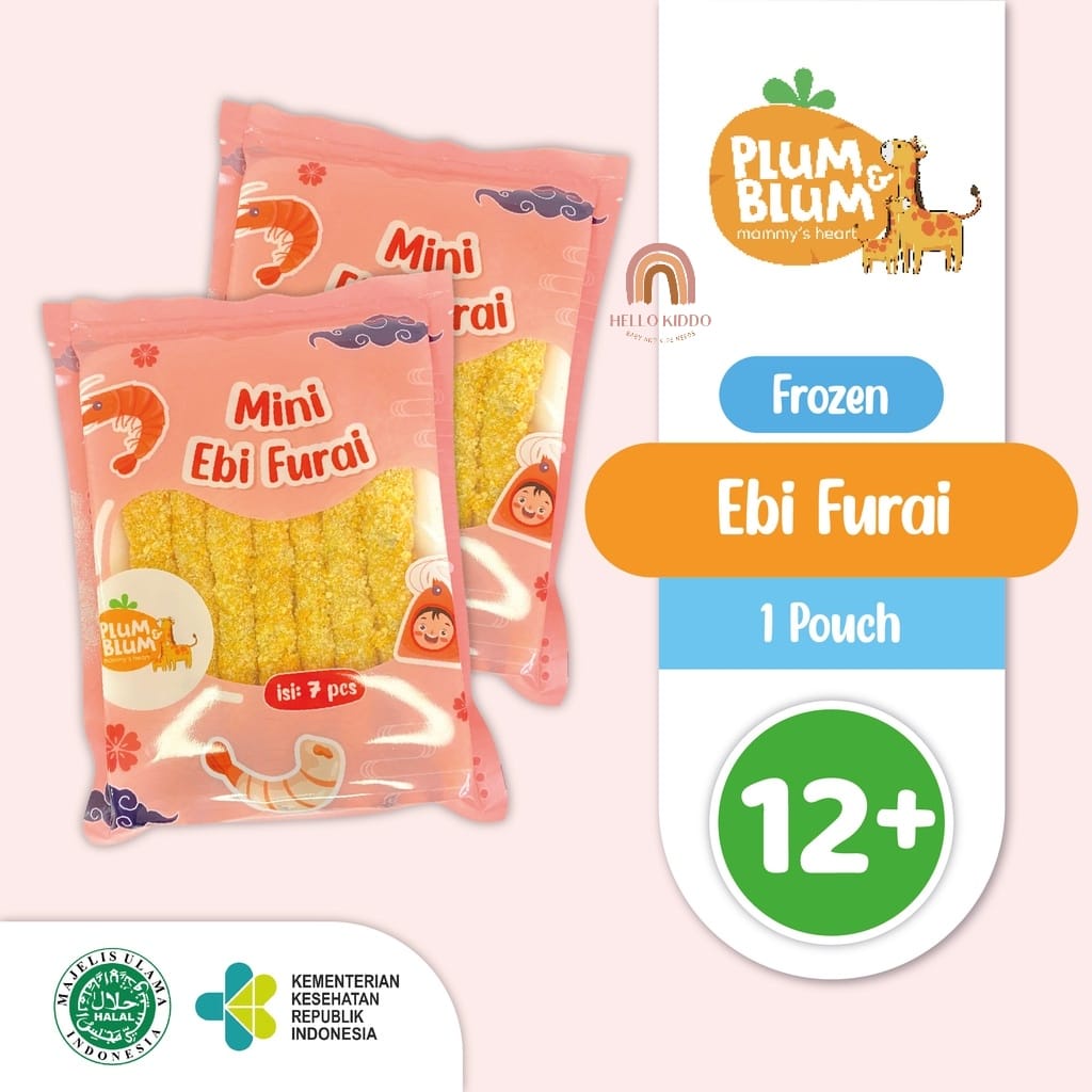 

PLUM&BLUM FROZEN MINI EBI FURAI / UDANG TEMPURA NON MSG 7PCS