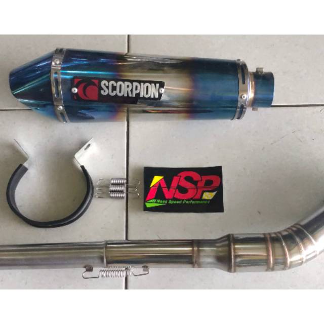 Knalpot scorpion blue cbr 150r . Cbr150 r . Cbr150r old new facelift