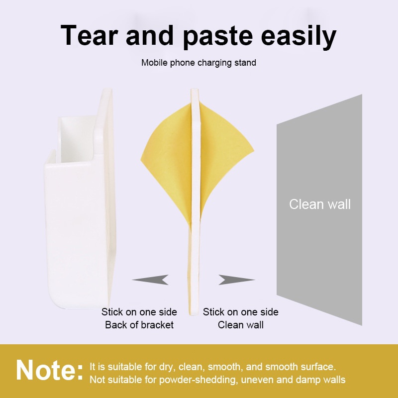Stand Holder / Dudukan Ponsel / Charger Model Gantung Untuk Dinding / Rumah