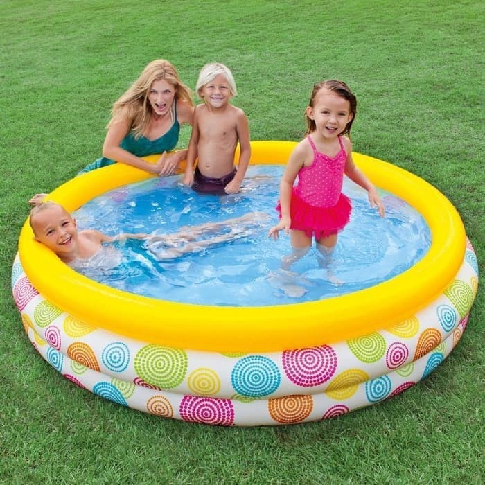 Kolam Renang Anak Jumbo INTEX 58449 Wild Geometry Pool 168 x 38 cm